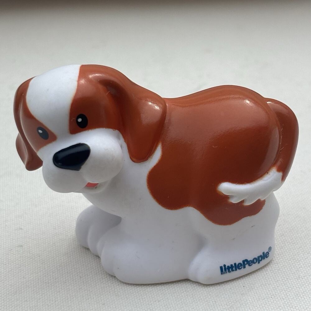 Fisher Price Little People Songs & Sounds Camper Figure Puppy Dog Brown White